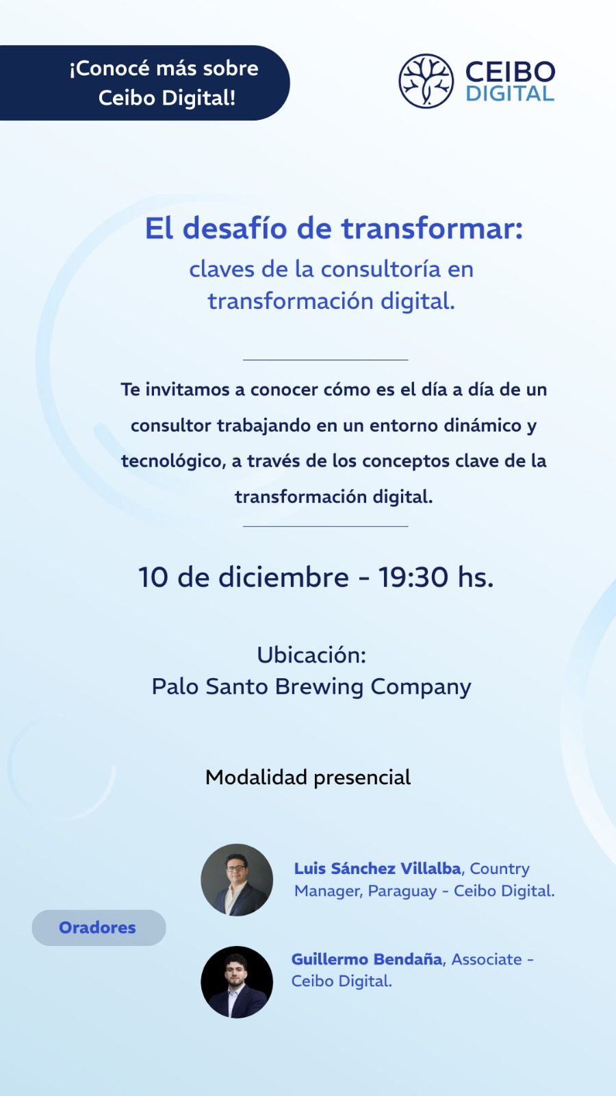 Flyer del evento