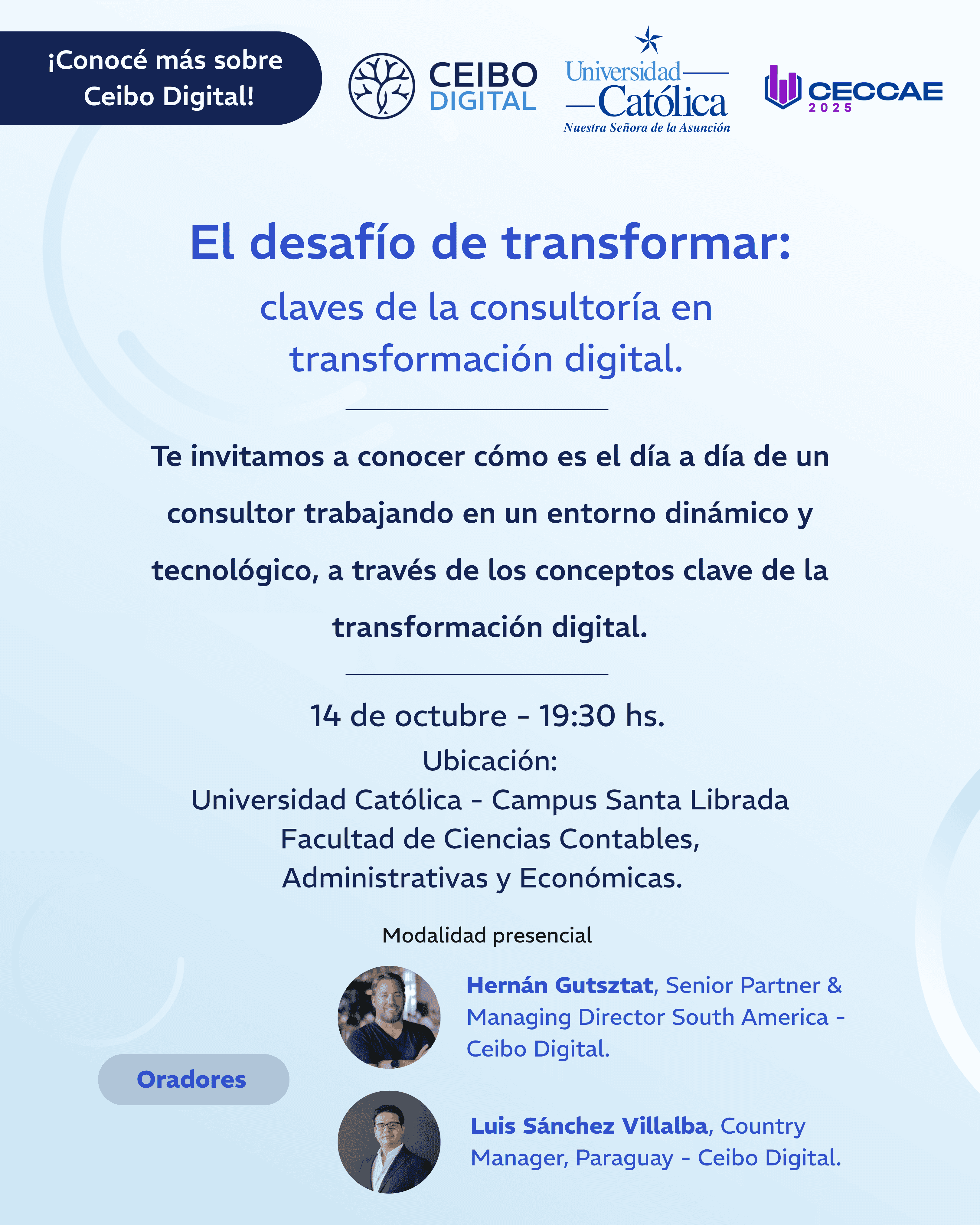 Flyer del evento