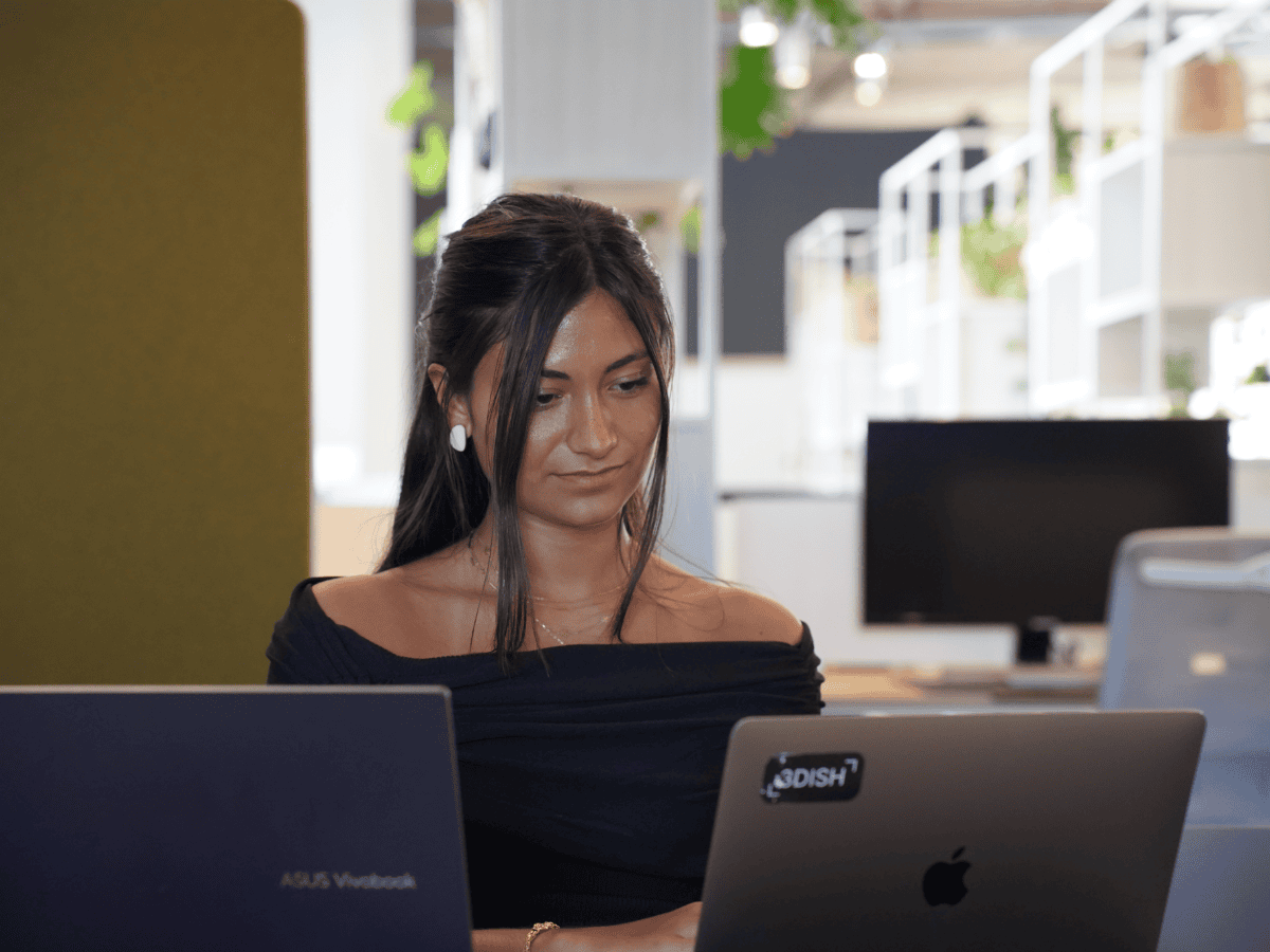 Image of a woman working